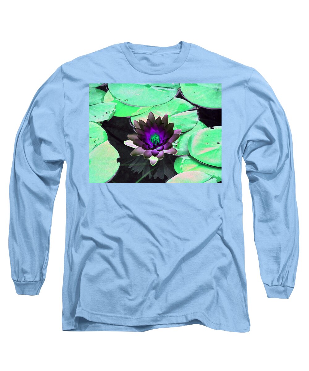 Water Lilies Long Sleeve T-Shirt featuring the photograph The Water Lilies Collection - PhotoPower 1113 by Pamela Critchlow