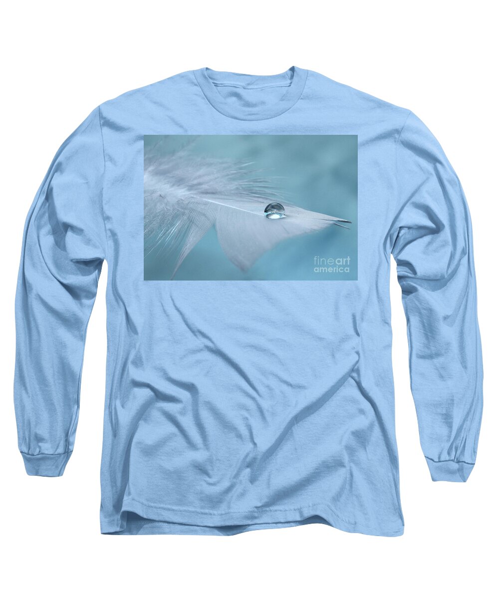 Feather Long Sleeve T-Shirt featuring the photograph Thoughts Of Yesterday by Krissy Katsimbras