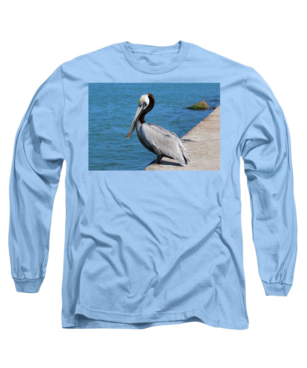 Fishing Long Sleeve T-Shirt featuring the photograph Waiting for a Fish by Christy Pooschke