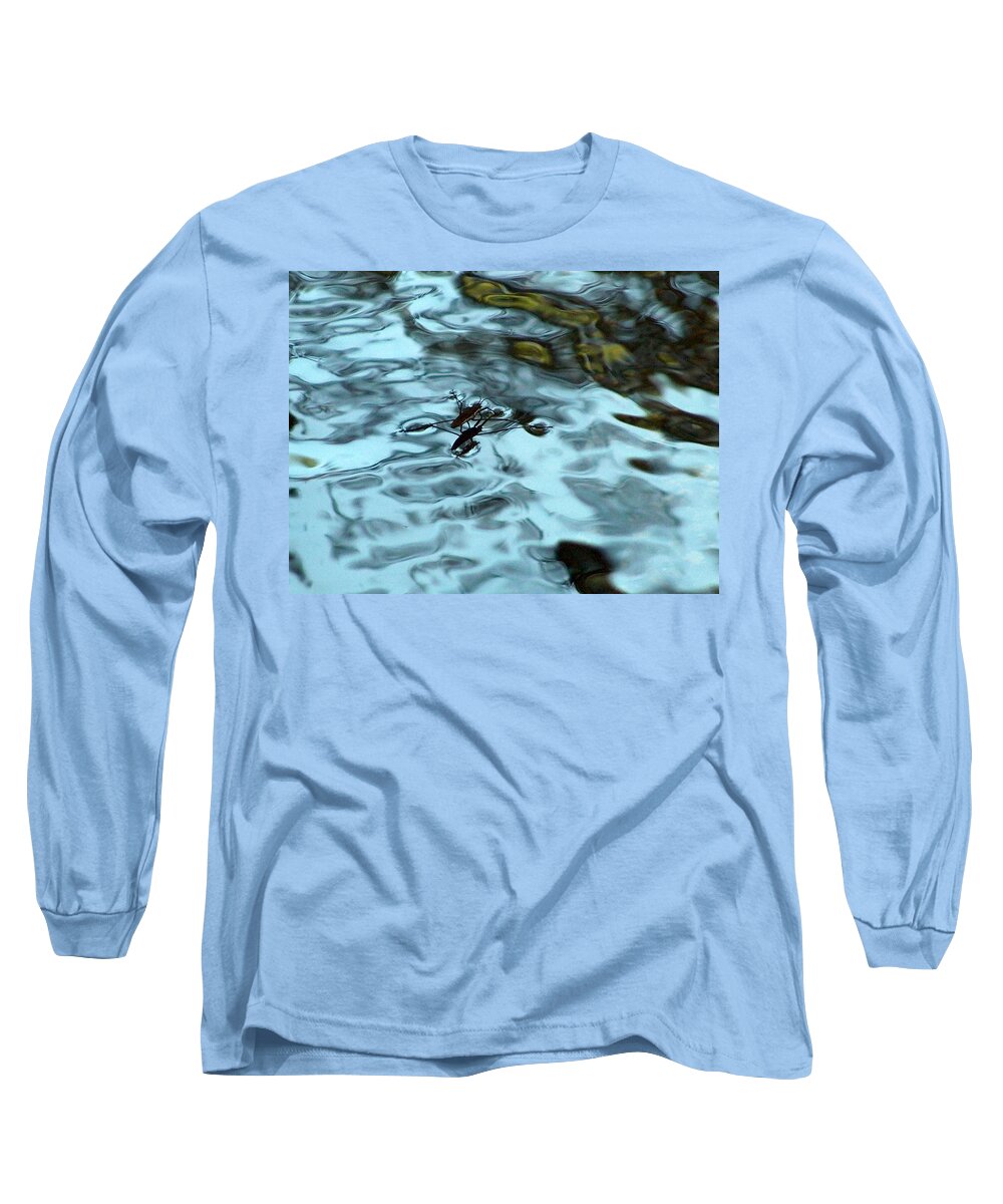 Landscape Long Sleeve T-Shirt featuring the photograph Water Spider by Wayne Enslow