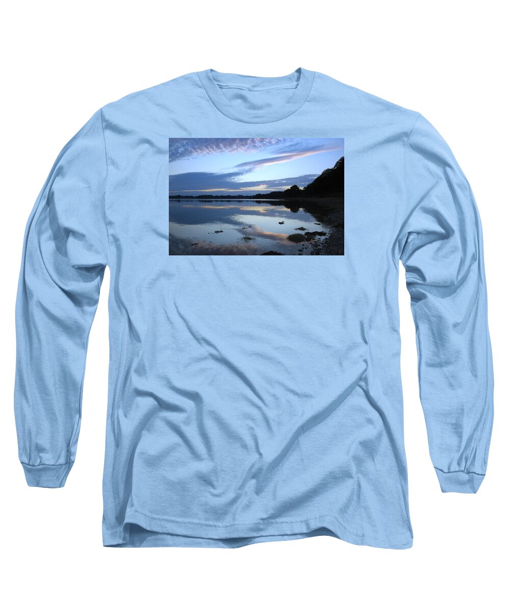 When Long Sleeve T-Shirt featuring the photograph When Gold Turned To Blue by Wendy Wilton