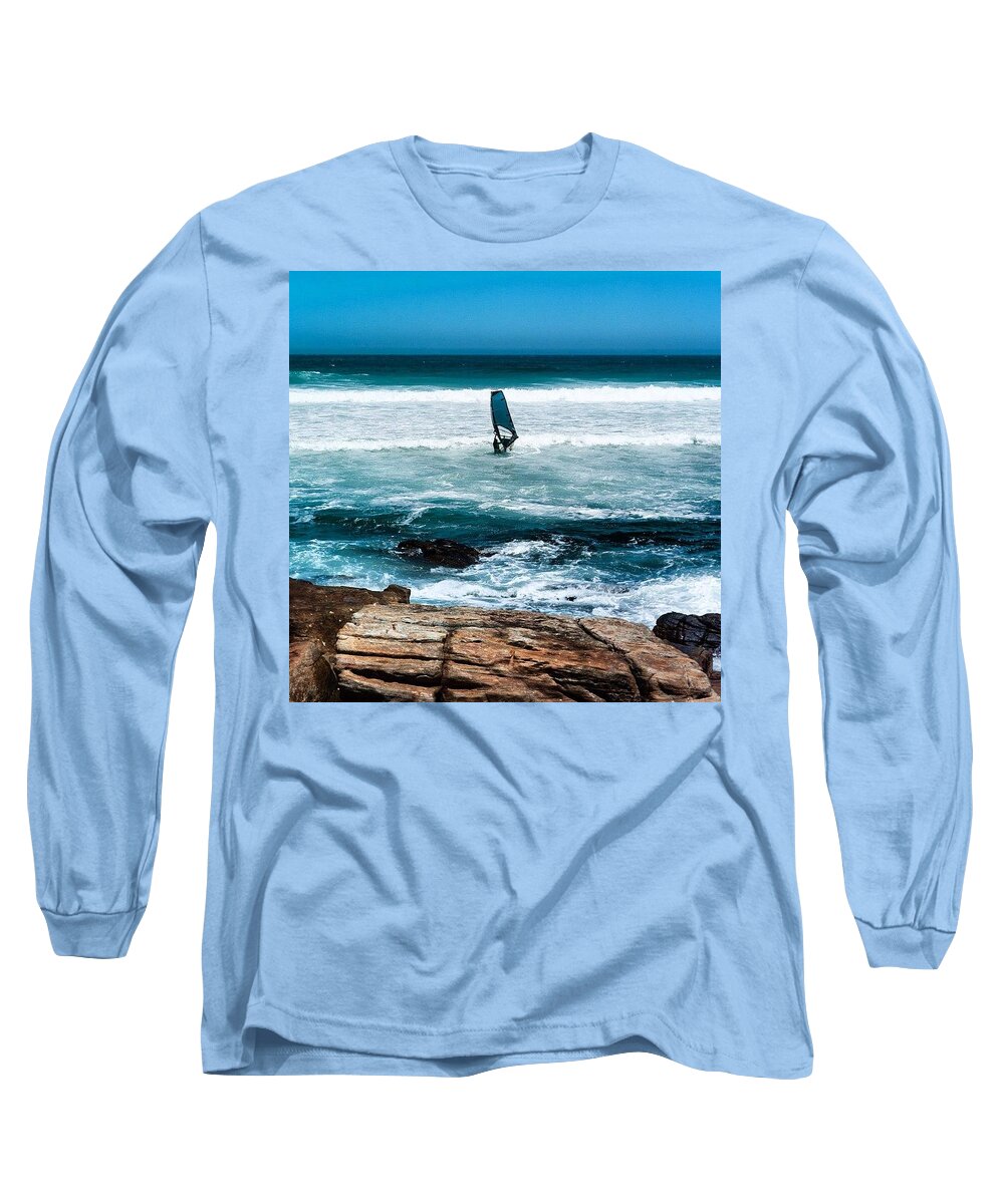  Long Sleeve T-Shirt featuring the photograph Wind Surfer by Aleck Cartwright