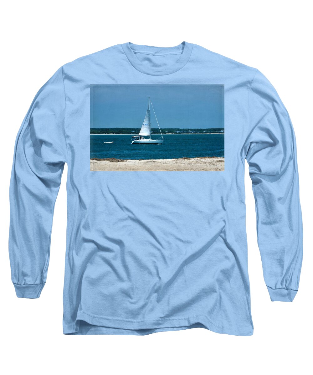 Sailboat Long Sleeve T-Shirt featuring the photograph Ocean Bound by Sandi OReilly