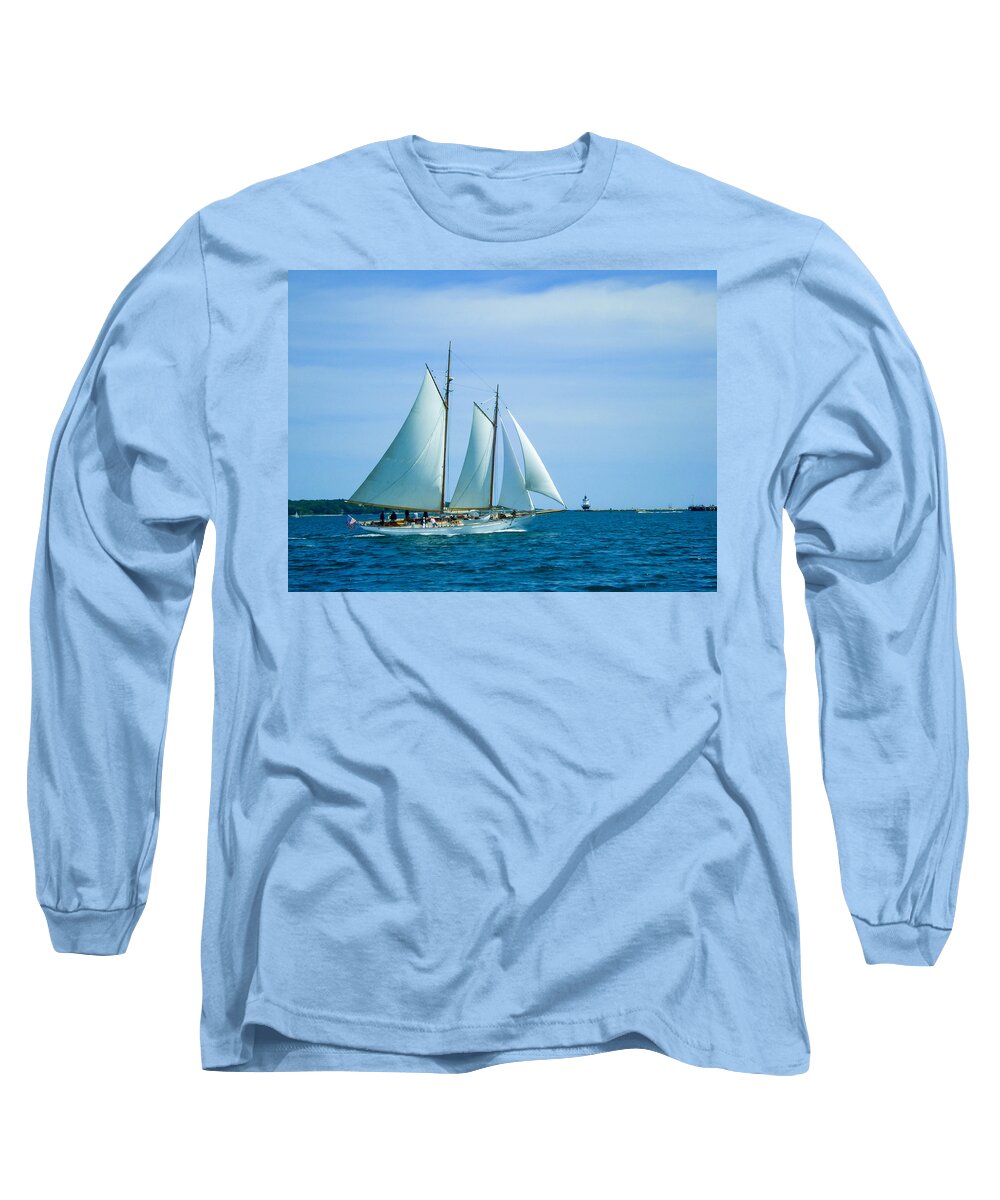 Sailing Long Sleeve T-Shirt featuring the photograph Wind in the Sails by Al Griffin