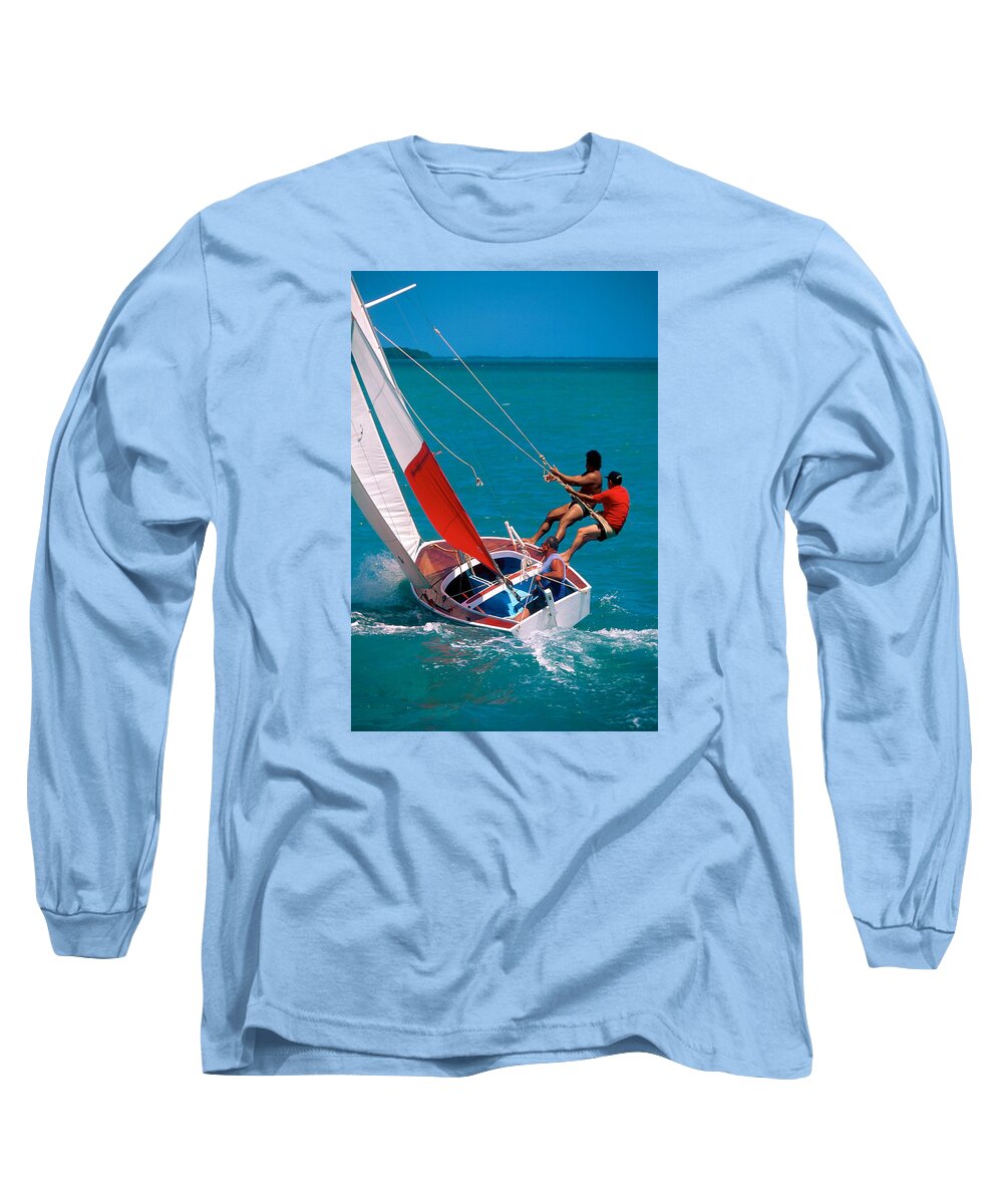Sail Long Sleeve T-Shirt featuring the photograph Hiked out #2 by Gary Felton