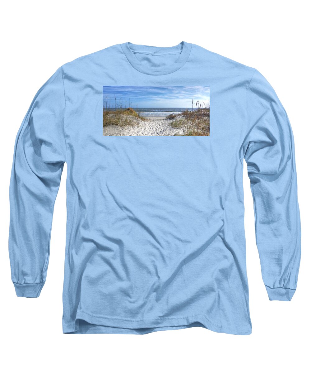 Scenic Long Sleeve T-Shirt featuring the photograph Huntington Beach South Carolina #1 by Kathy Baccari