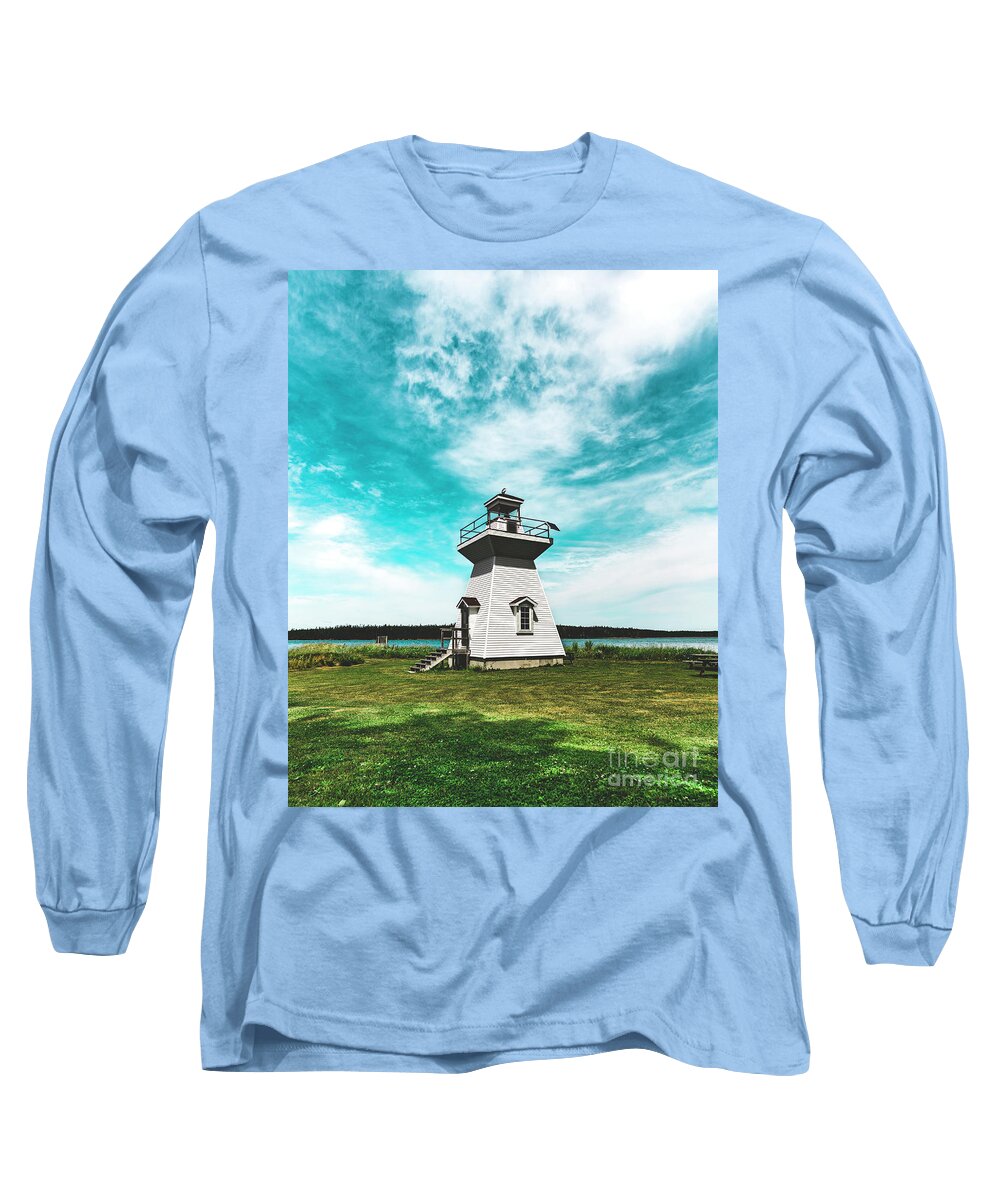 Lighthouse Long Sleeve T-Shirt featuring the photograph Lighthouse by Zawhaus Photography
