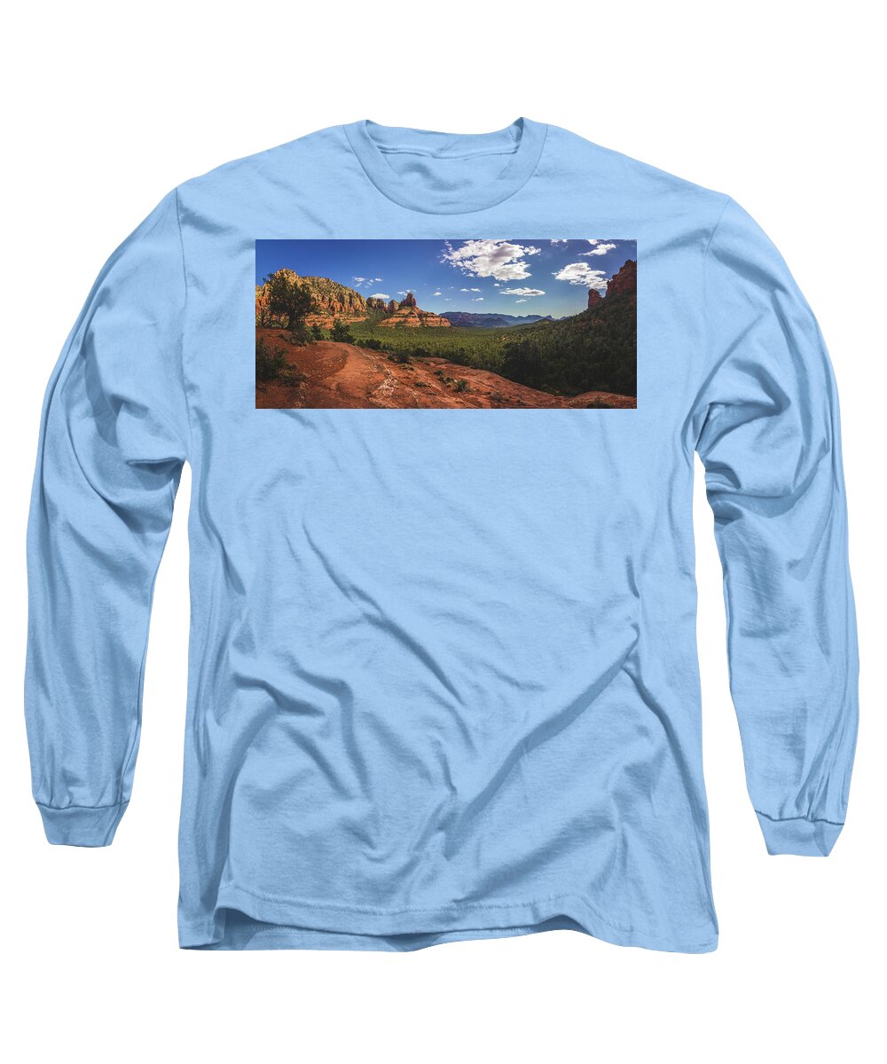 Arizona Long Sleeve T-Shirt featuring the photograph Mormon Canyon Panorama #1 by Andy Konieczny