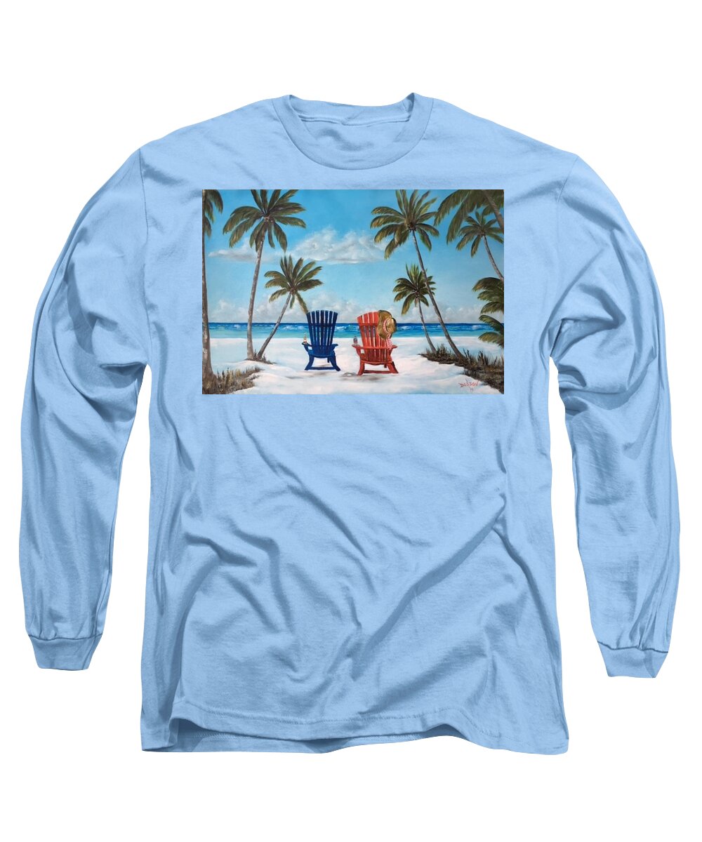 Living The Dream Long Sleeve T-Shirt featuring the painting Living The Dream #1 by Lloyd Dobson