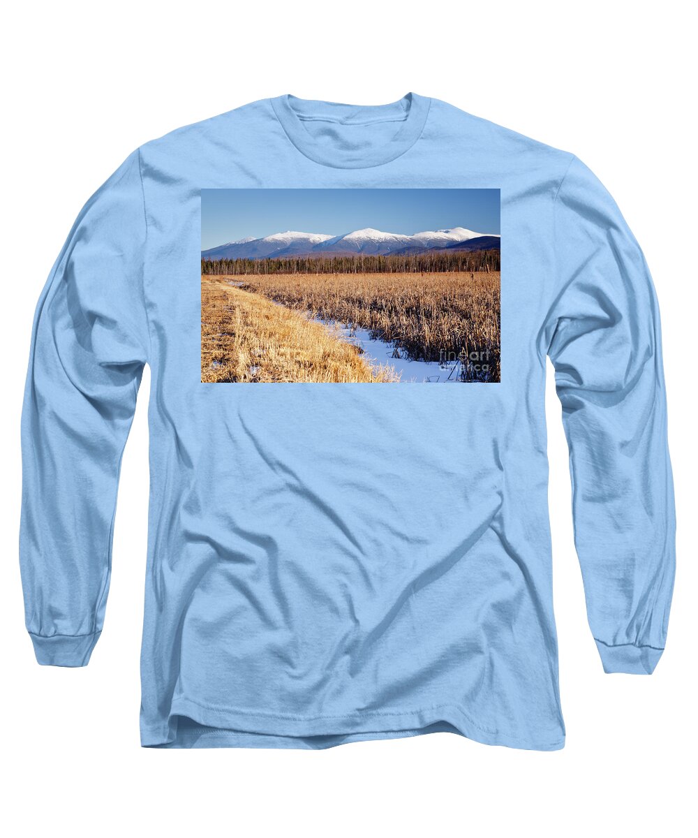 Mount Washington Long Sleeve T-Shirt featuring the photograph Pondicherry Wildlife Refuge - Jefferson New Hampshire #1 by Erin Paul Donovan