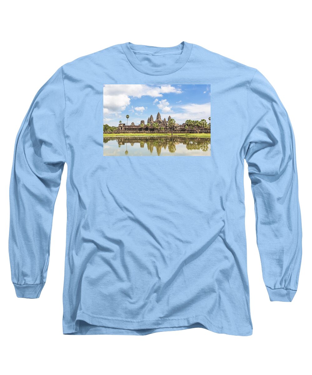 Angkor Long Sleeve T-Shirt featuring the photograph Angkor Wat #3 by Didier Marti