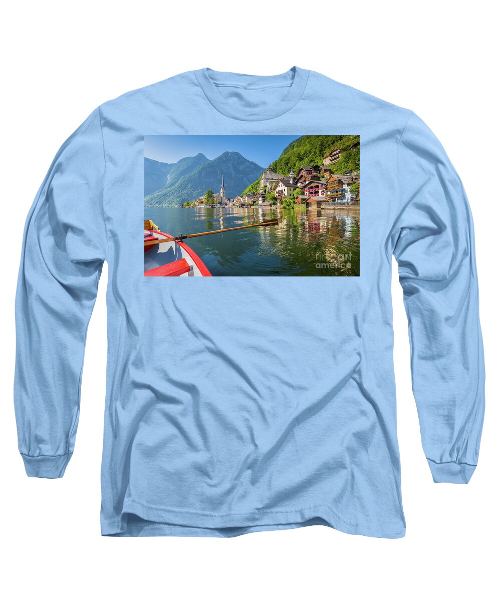 Alpine Long Sleeve T-Shirt featuring the photograph Hallstatt #3 by JR Photography