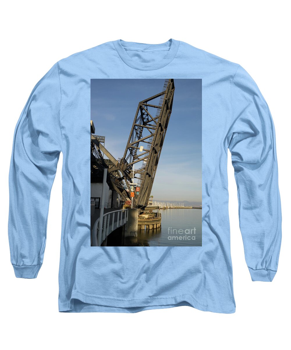 3rd Street Bridge Lefty O\'Doul Bridge San Francisco DSC5826 Long Sleeve T- Shirt by San Francisco Artist - Pixels