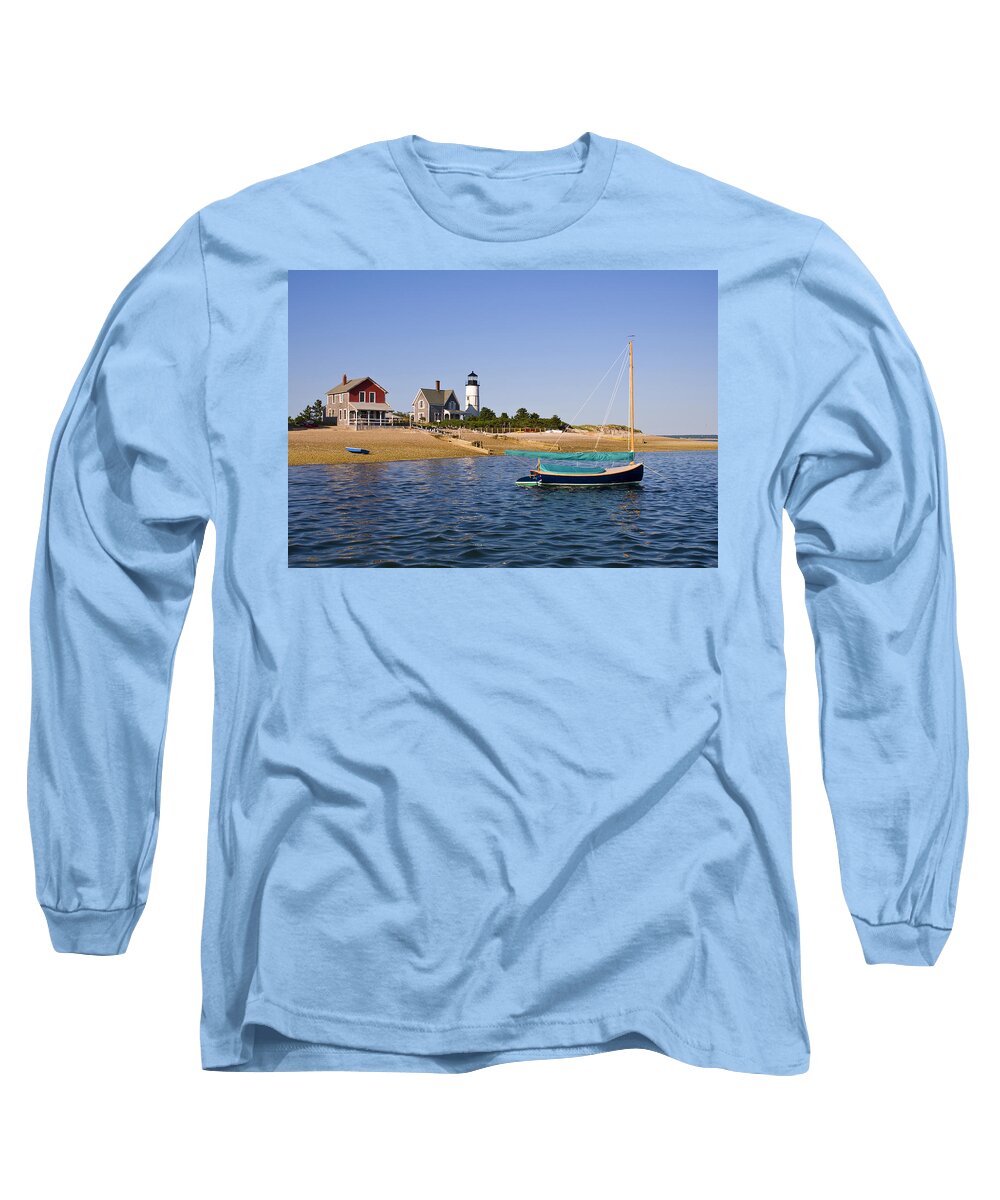Sandy Neck Long Sleeve T-Shirt featuring the photograph Sandy Neck Lighthouse #2 by Charles Harden