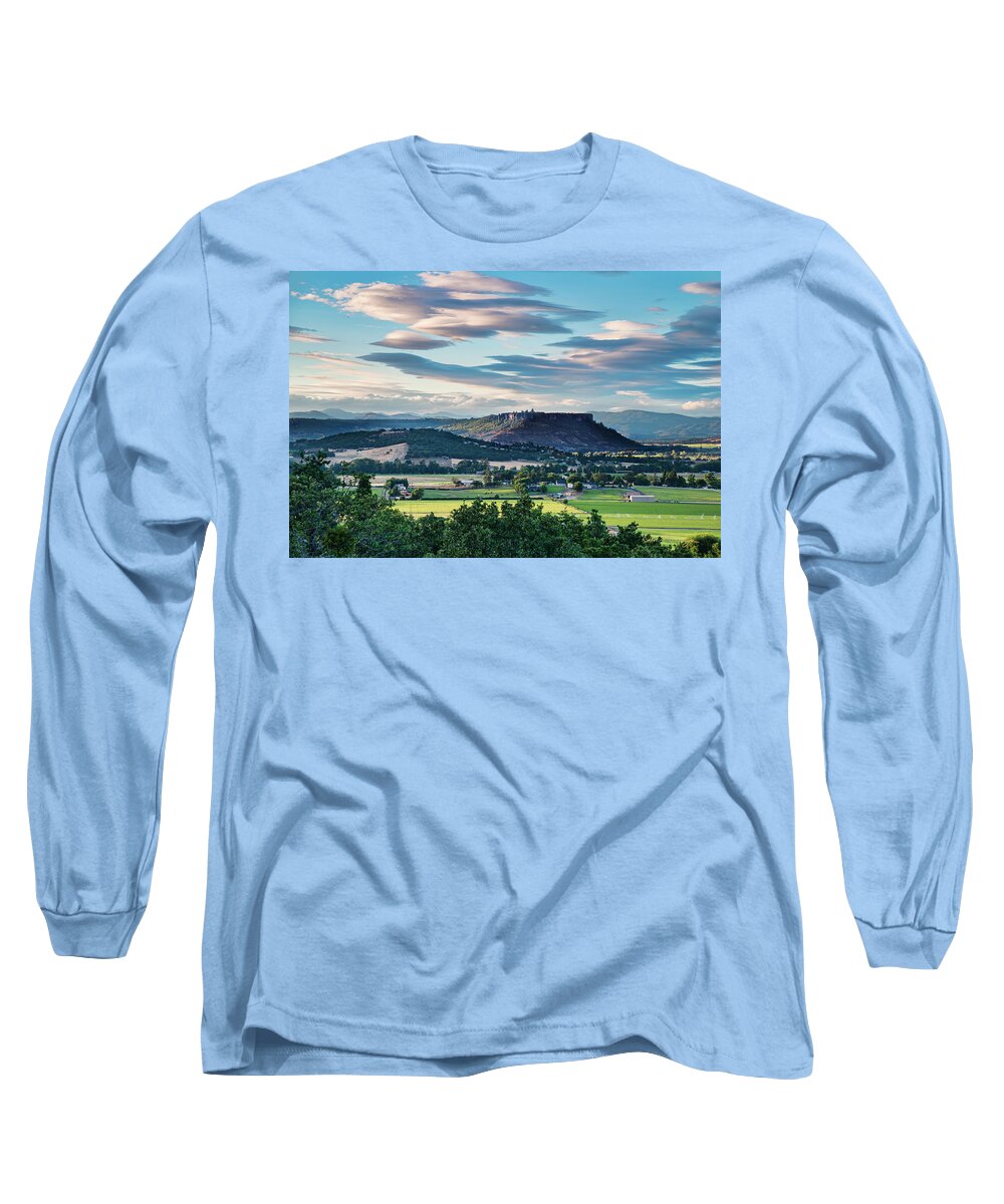 Central Point Long Sleeve T-Shirt featuring the photograph A Peaceful Land by Dan McGeorge
