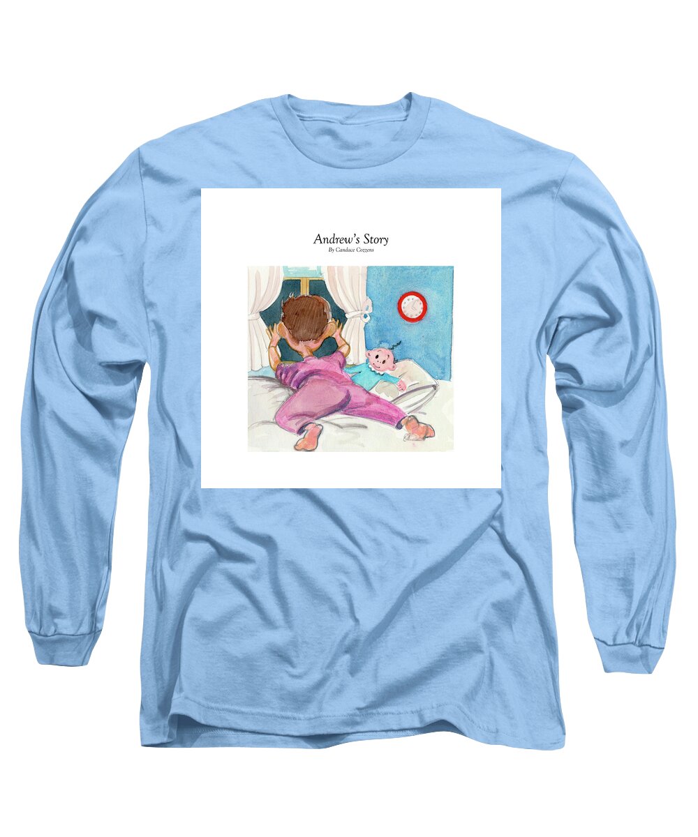 Visco Long Sleeve T-Shirt featuring the painting Andrew's Story by P Anthony Visco
