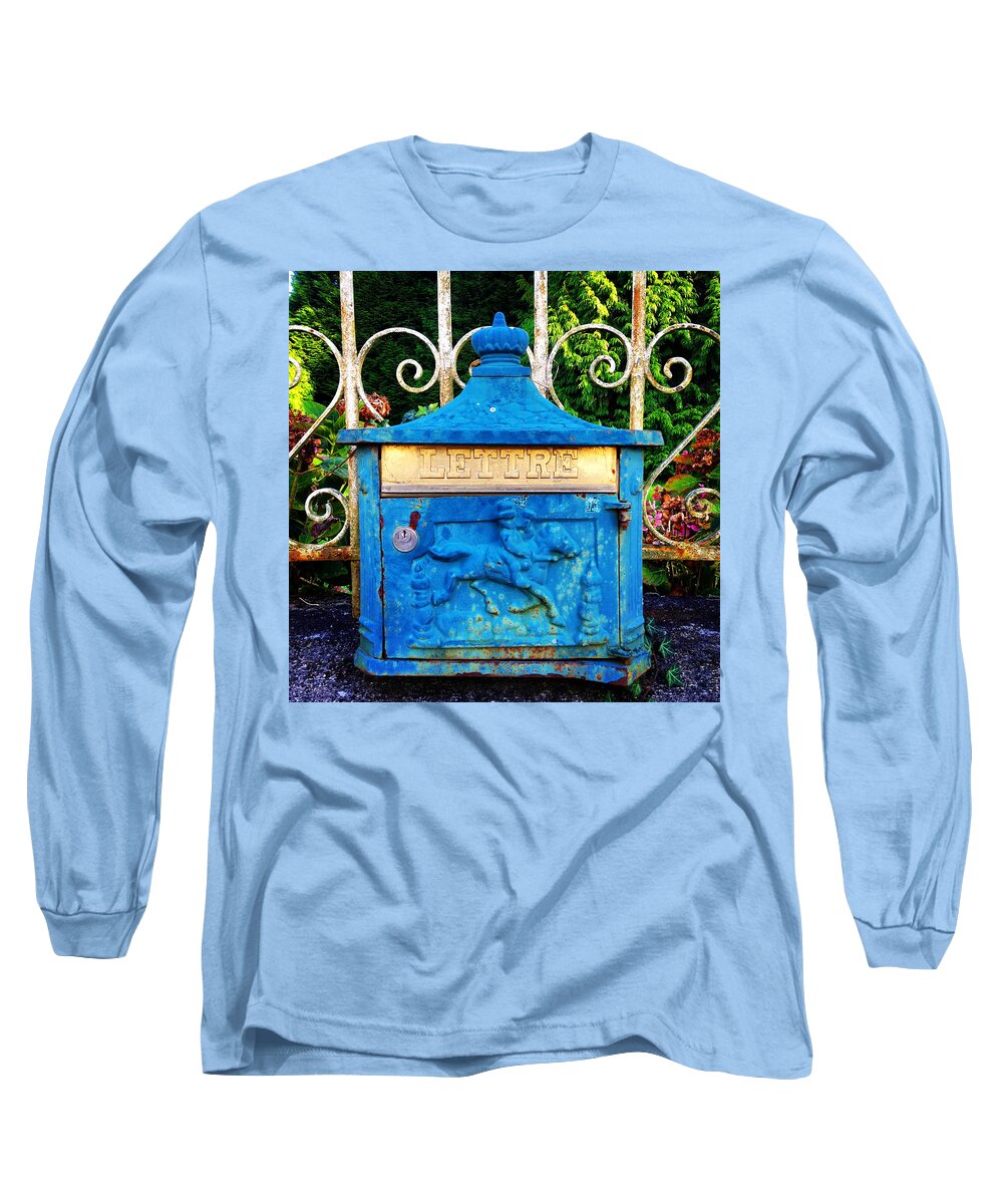 Art Deco Long Sleeve T-Shirt featuring the photograph Art deco letterbox by Seeables Visual Arts