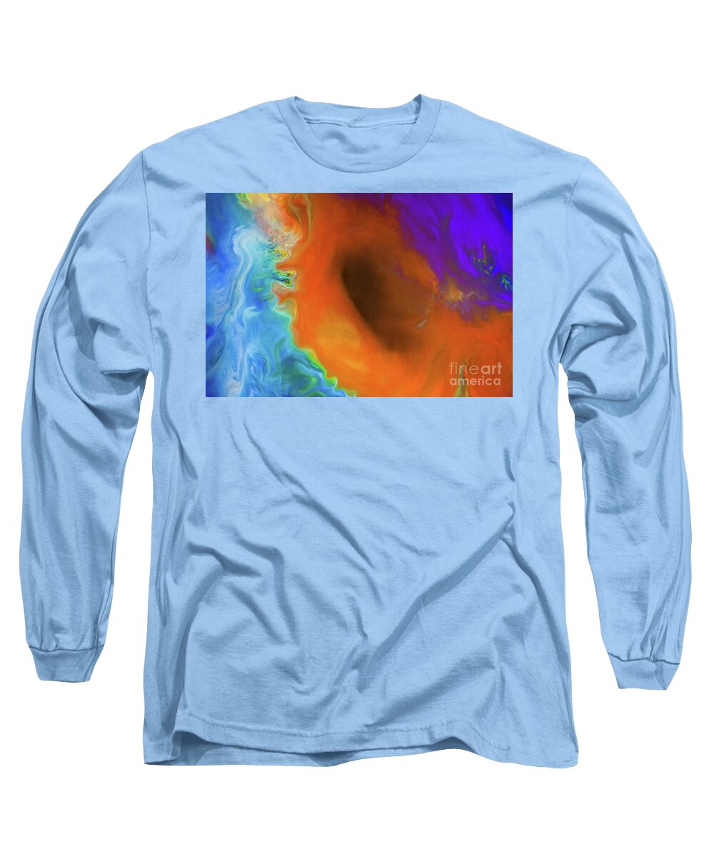 Abstract Long Sleeve T-Shirt featuring the photograph Black Hole by Patti Schulze