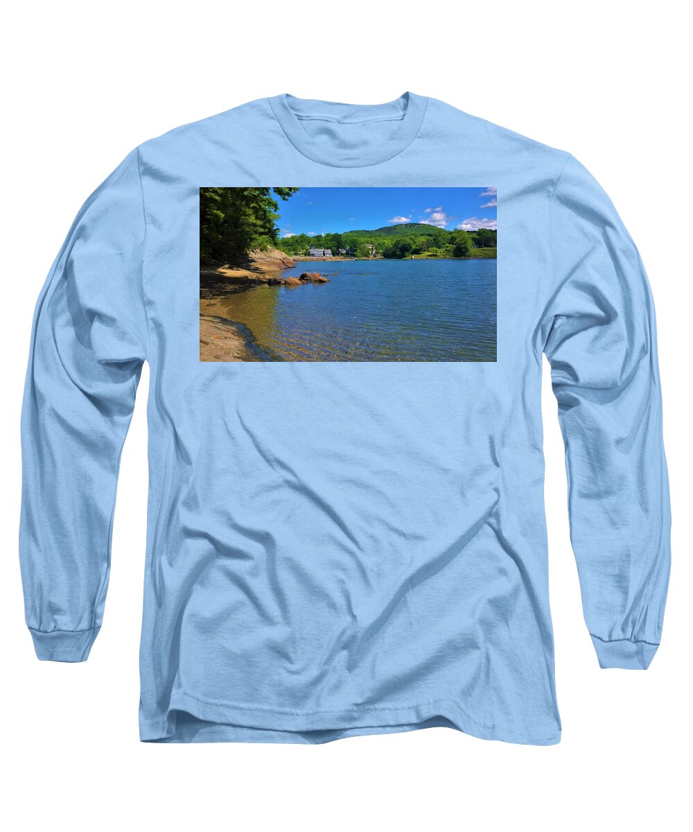Blue Hill Maine Long Sleeve T-Shirt featuring the photograph Blue Hill by Lisa Dunn