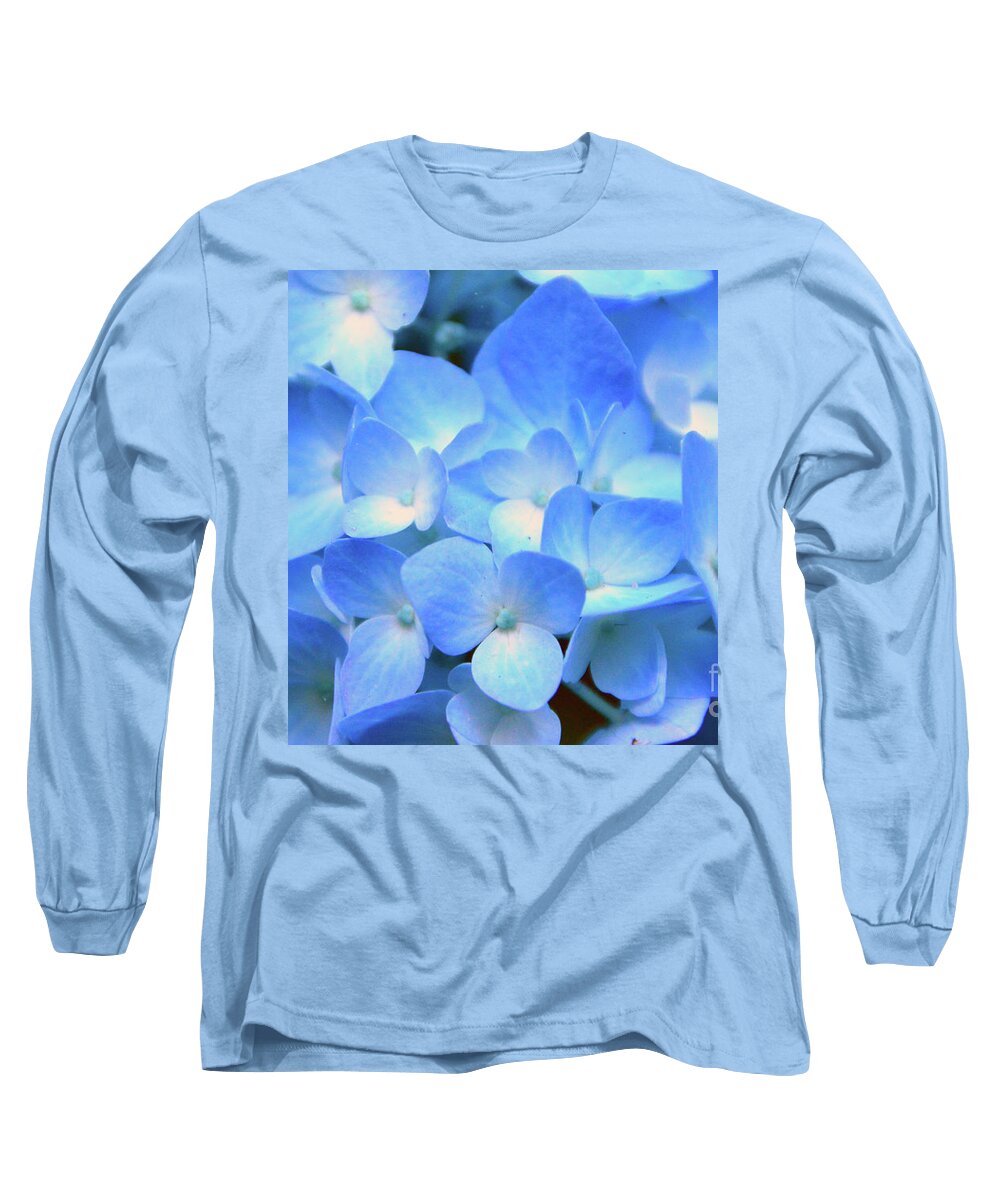 Flower Long Sleeve T-Shirt featuring the photograph Blue Hydrangea by Brian O'Kelly
