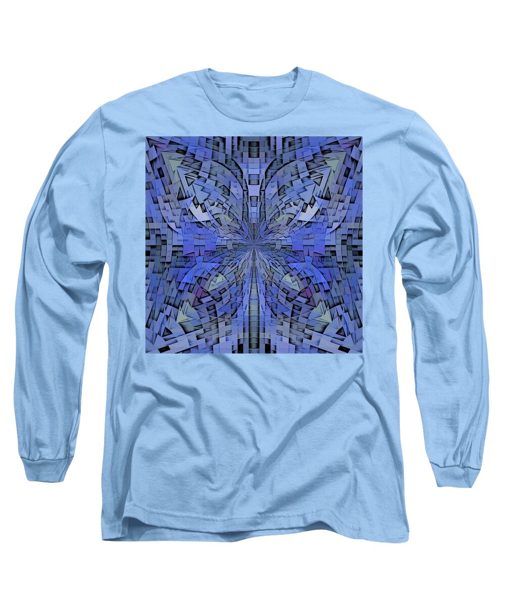 Abstract Long Sleeve T-Shirt featuring the digital art Can You Hear Me Now by Tim Allen