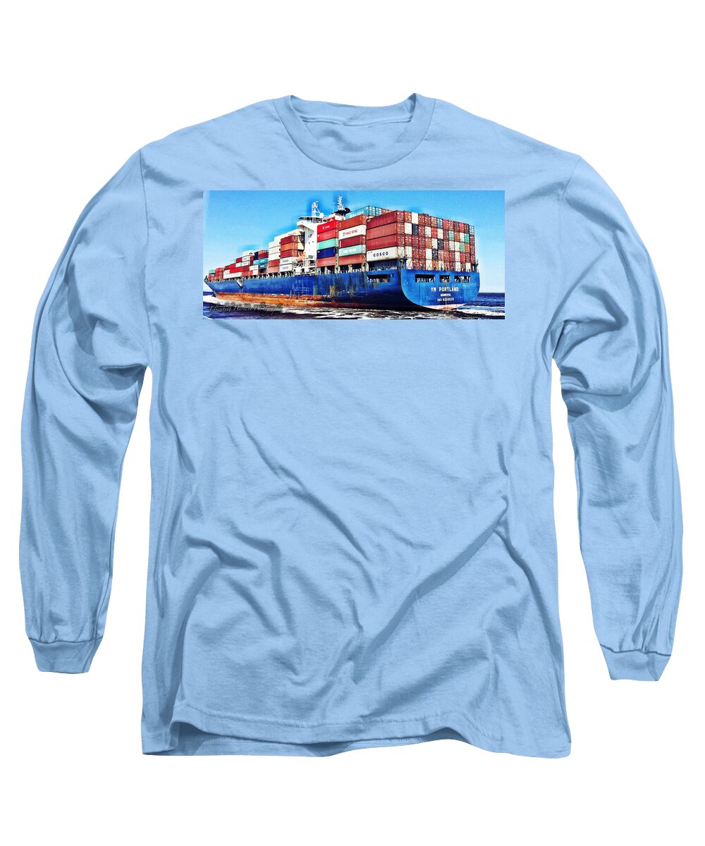  Long Sleeve T-Shirt featuring the photograph Cargo by Elizabeth Harllee