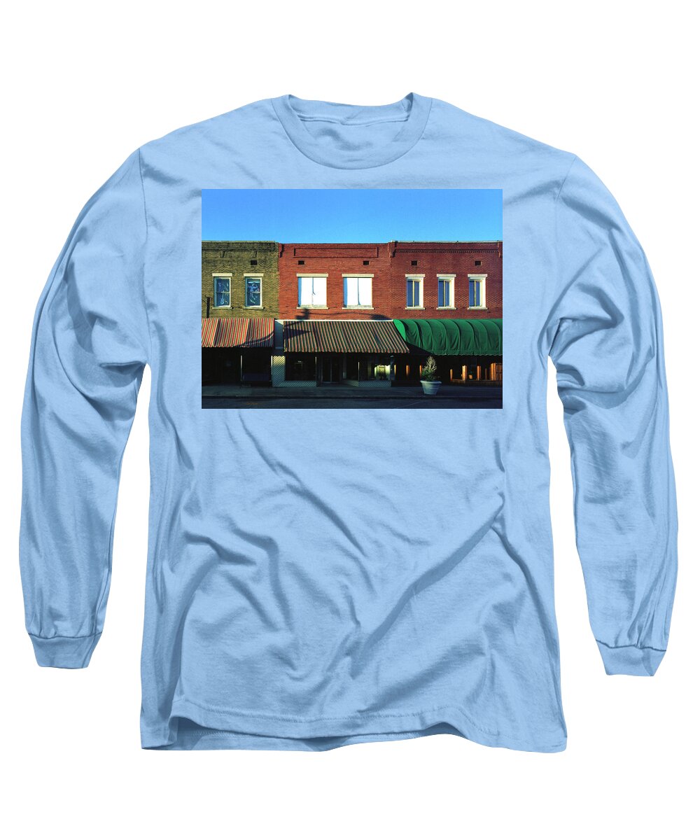 City Long Sleeve T-Shirt featuring the photograph Corinth Light by Jan W Faul