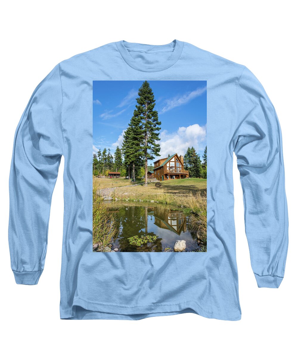 Country Long Sleeve T-Shirt featuring the photograph Country Mountain Living by David Hart