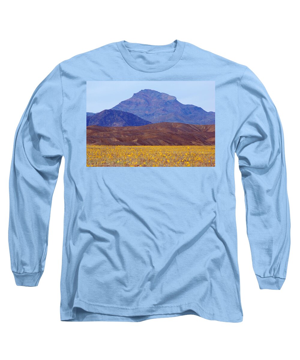 Superbloom 2016 Long Sleeve T-Shirt featuring the photograph Death Valley Superbloom 201 by Daniel Woodrum