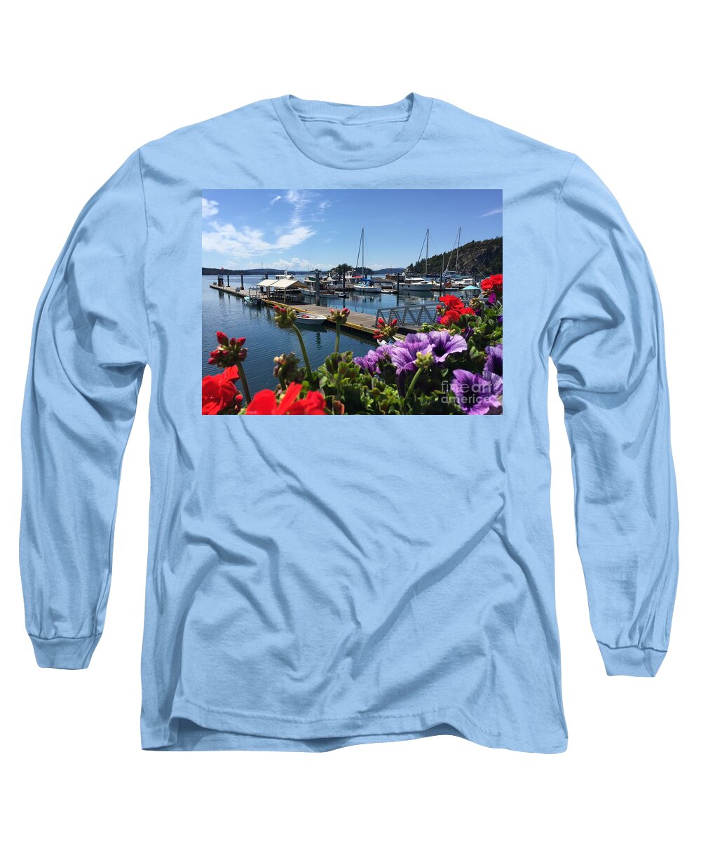Deer Harbor Long Sleeve T-Shirt featuring the photograph Deer Harbor By Day by William Wyckoff