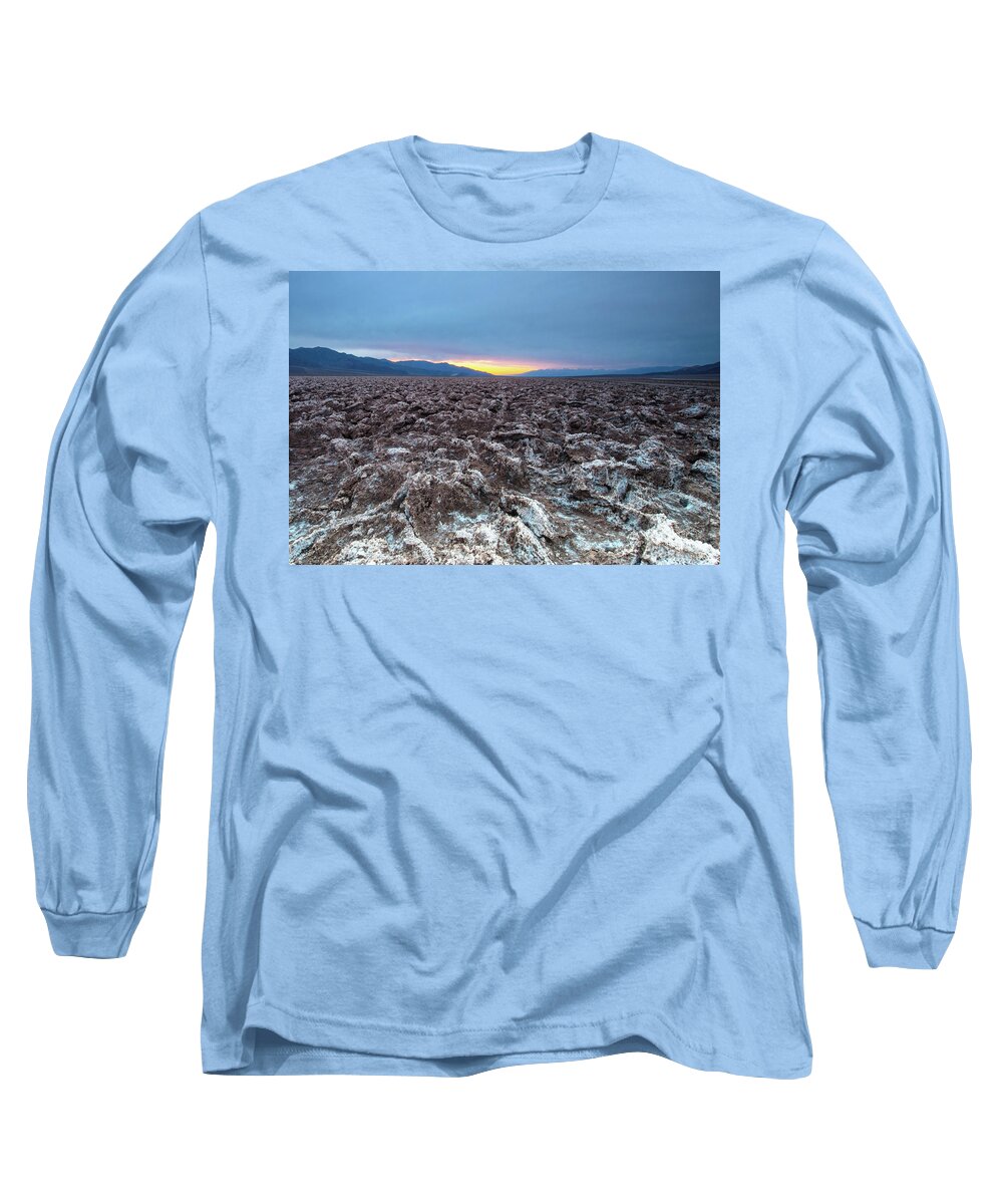 National Park Long Sleeve T-Shirt featuring the photograph Devil's Golf Course by Catherine Lau