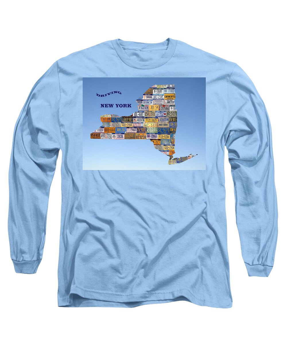 New York Long Sleeve T-Shirt featuring the photograph Driving New York by Jewels Hamrick