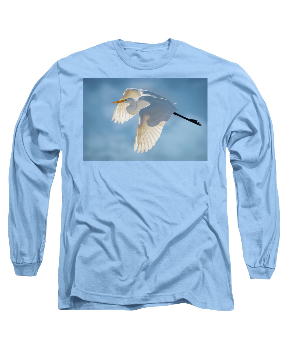 Birds Long Sleeve T-Shirt featuring the photograph Elegance by Bruce Bonnett