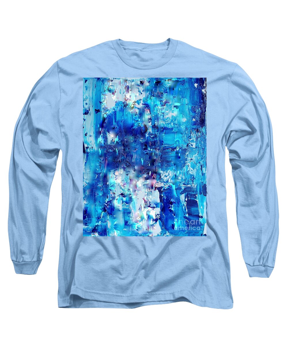 Painting-abstract Acrylic Long Sleeve T-Shirt featuring the mixed media Endless Fascination by Catalina Walker