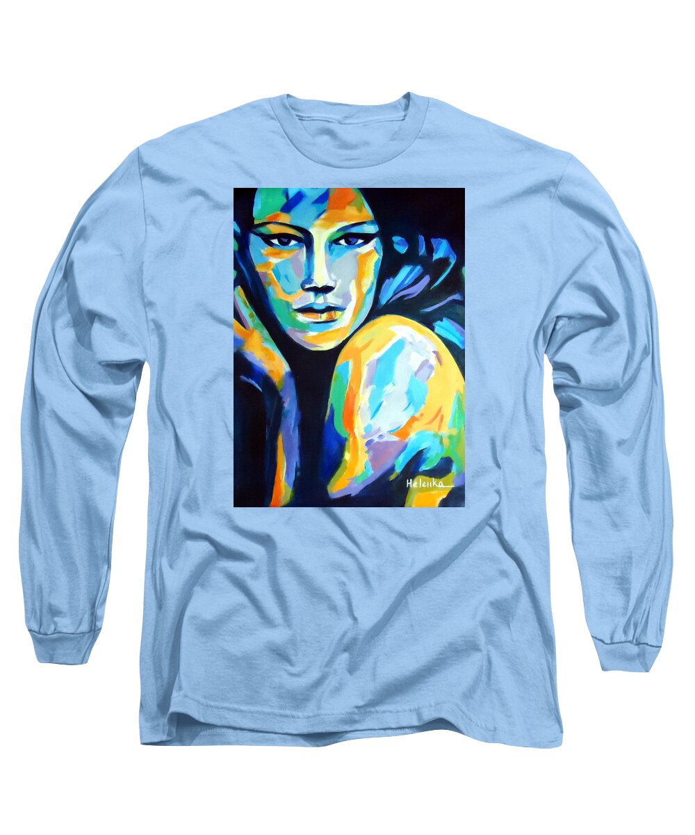 Affordable Original Art Long Sleeve T-Shirt featuring the painting Endless wondering by Helena Wierzbicki