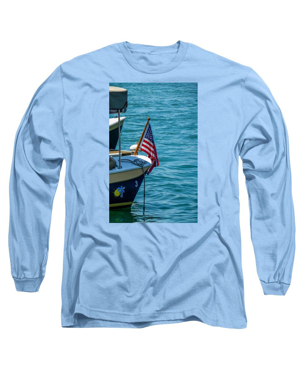 4th Of July Long Sleeve T-Shirt featuring the photograph Flagstaff by Pamela Newcomb