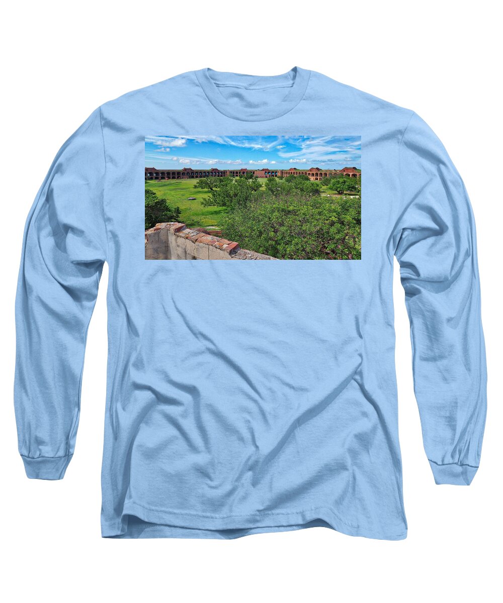 Fort Jefferson Long Sleeve T-Shirt featuring the photograph Fort Jefferson by Farol Tomson