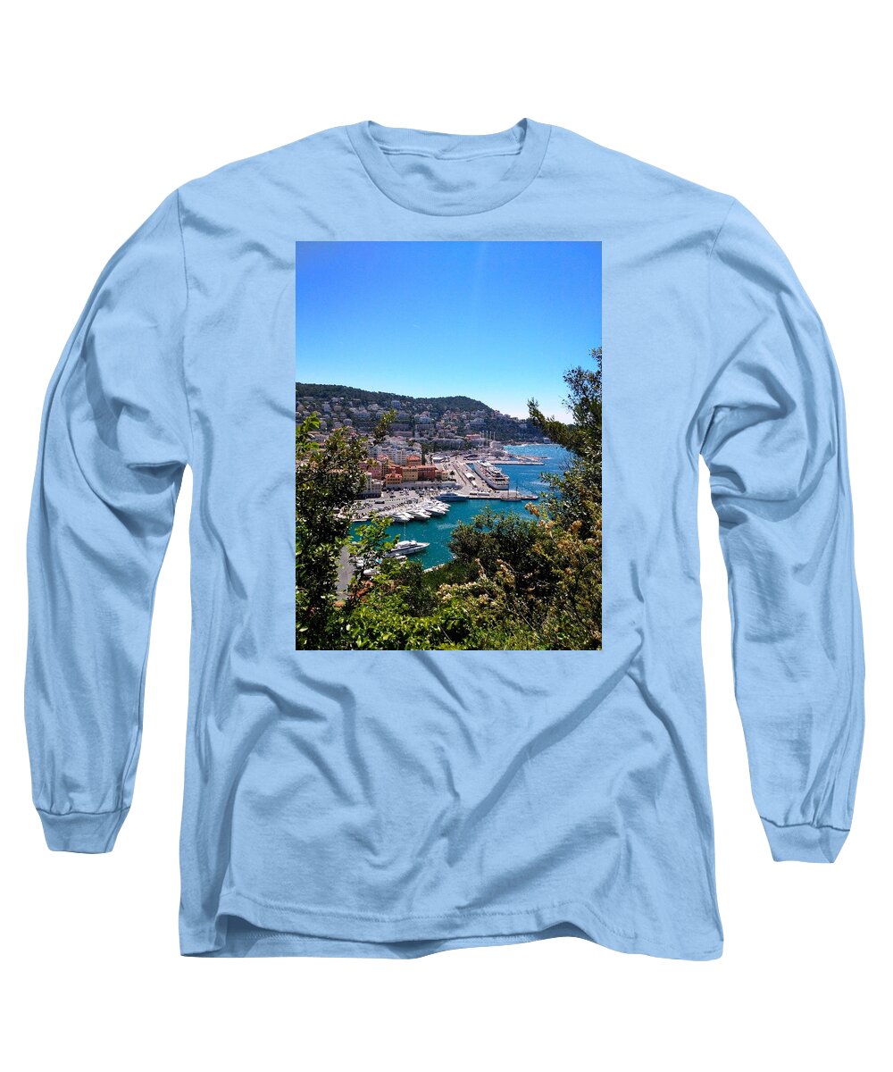Nice Long Sleeve T-Shirt featuring the photograph French Port by Tiffany Marchbanks