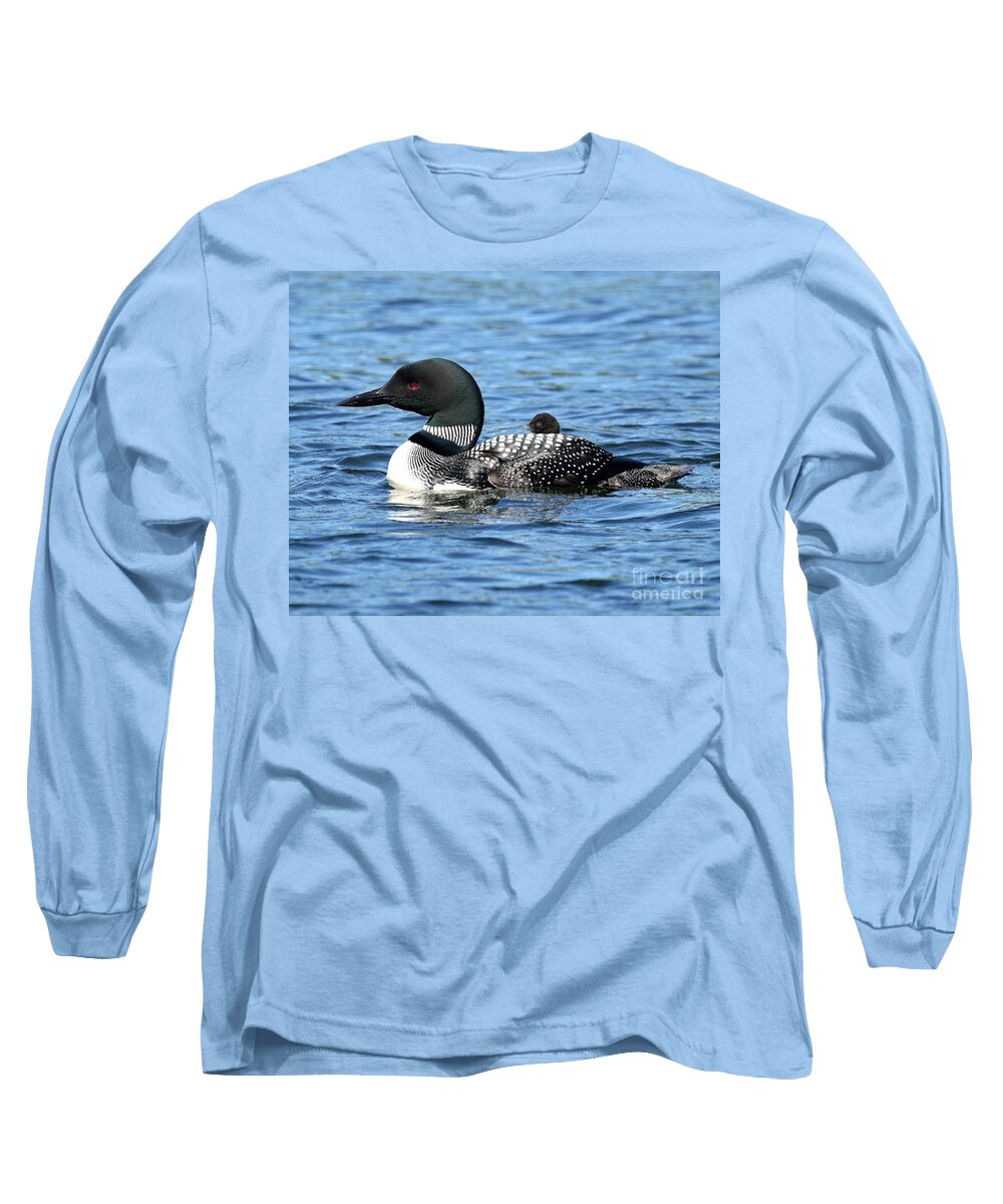Loon Long Sleeve T-Shirt featuring the photograph Front Row Center by Heather King