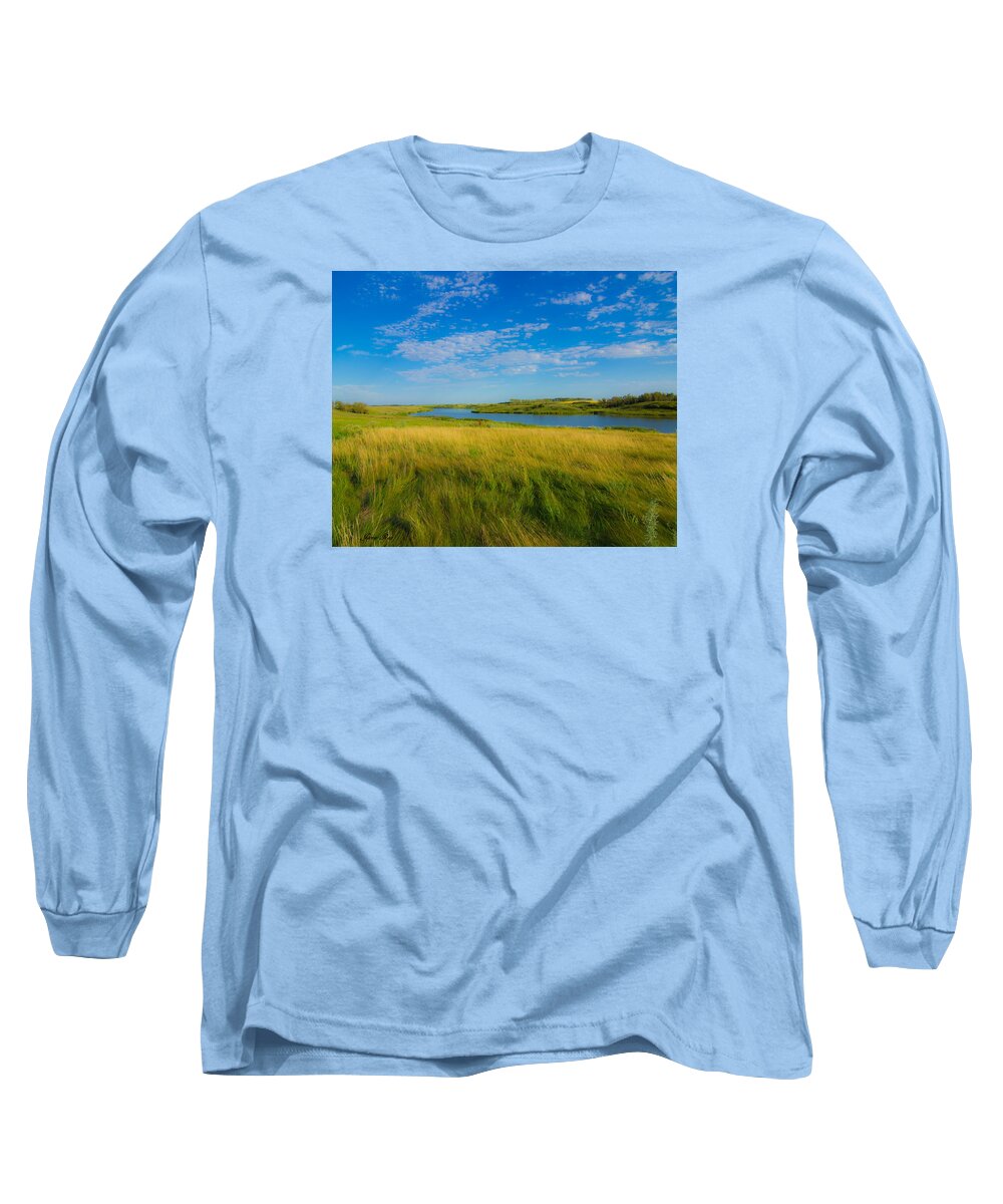 Weeds Long Sleeve T-Shirt featuring the photograph Golden Waves by Jana Rosenkranz