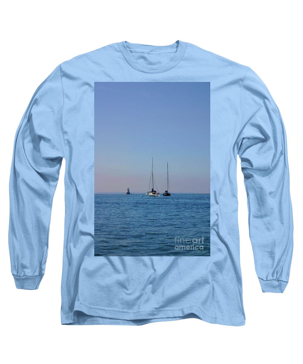 Sailboats Long Sleeve T-Shirt featuring the photograph Hang on to the Good Days by Xine Segalas