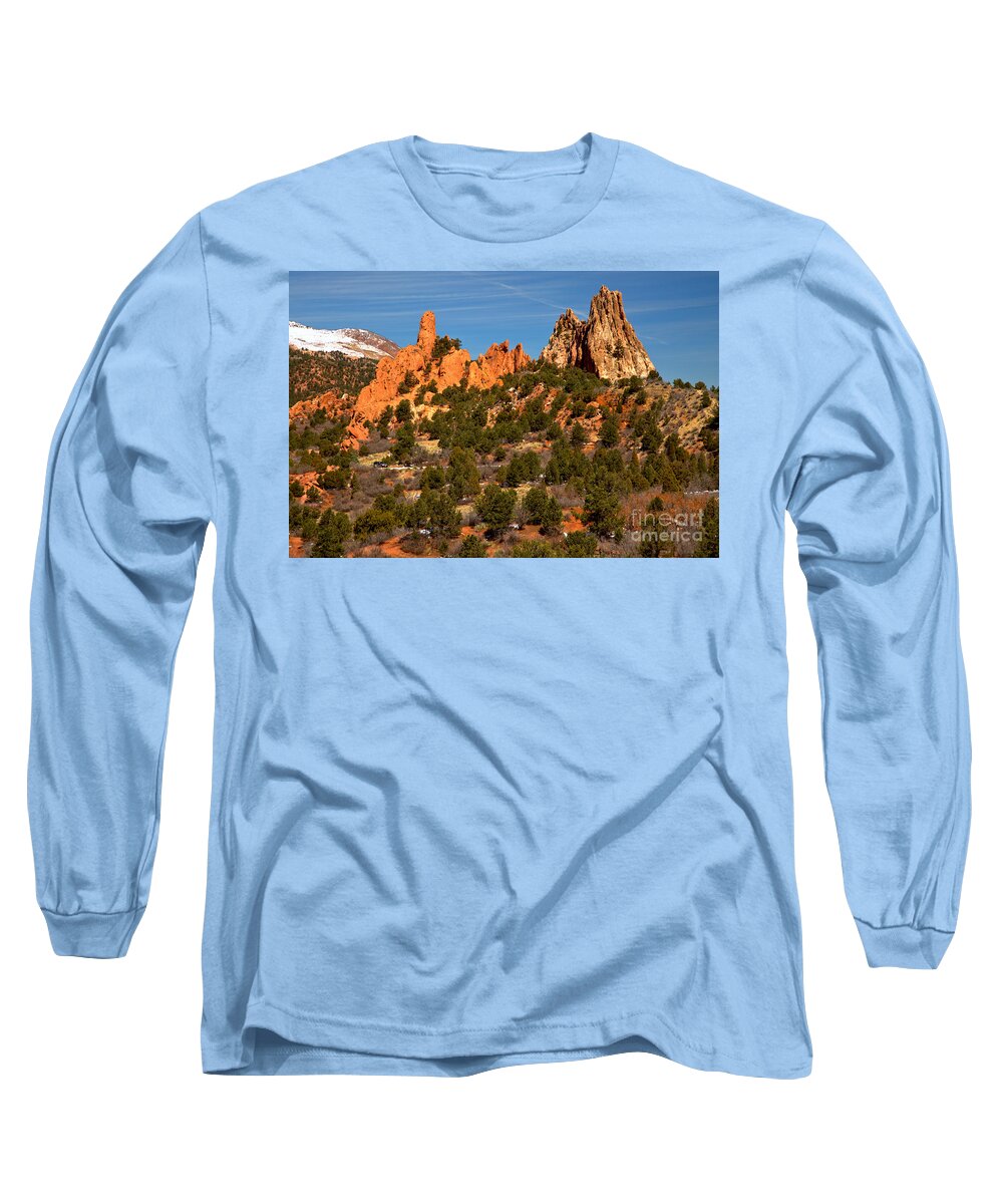  Long Sleeve T-Shirt featuring the photograph High Point Rock Towers by Adam Jewell