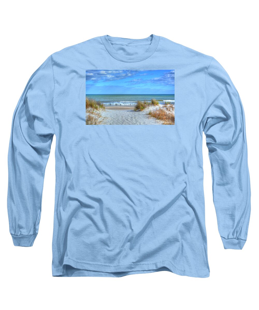 Beach Long Sleeve T-Shirt featuring the photograph Huntington Beach South Carolina by Kathy Baccari