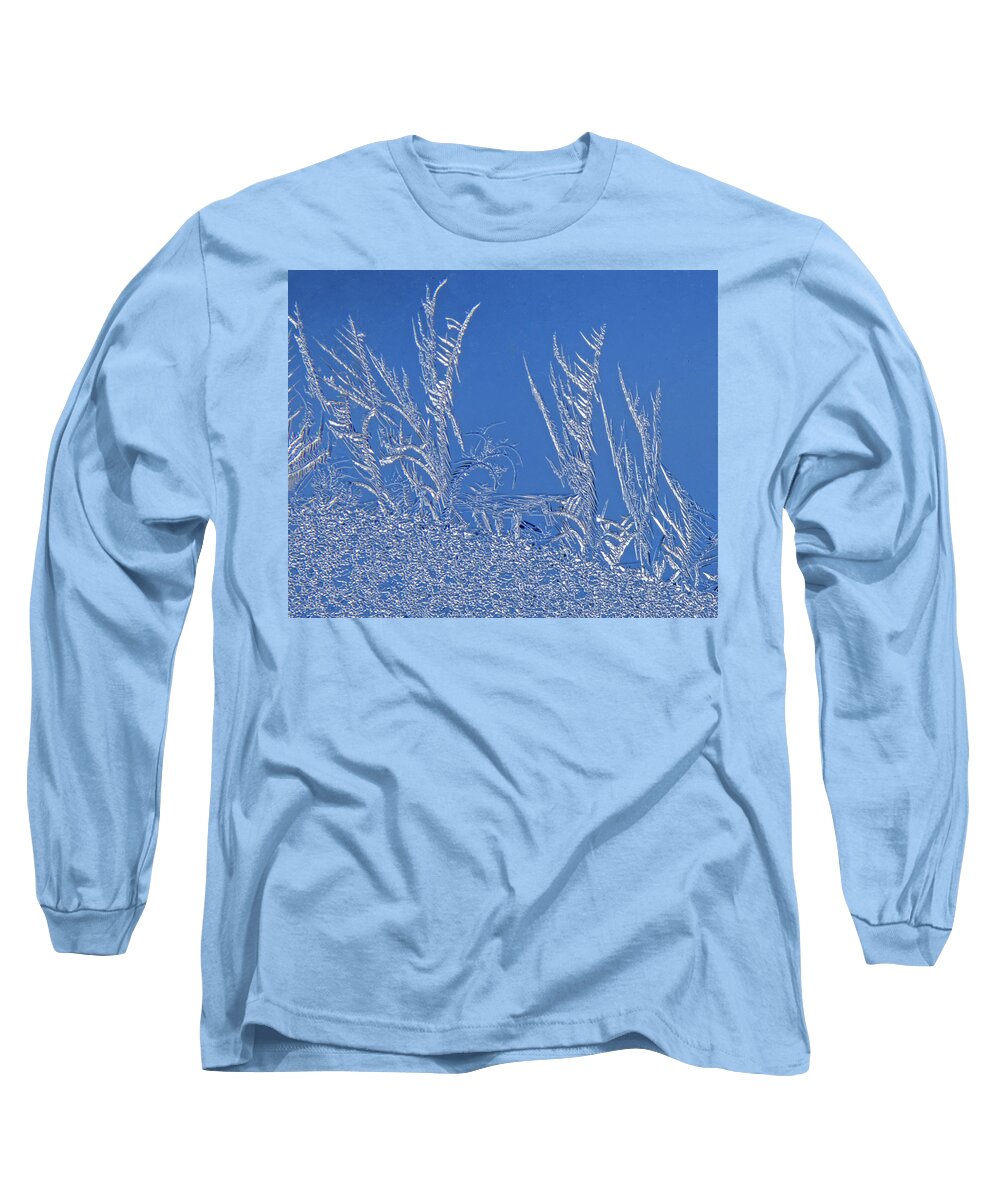 Ice Long Sleeve T-Shirt featuring the photograph Ice Crystals 3 by Ira Marcus