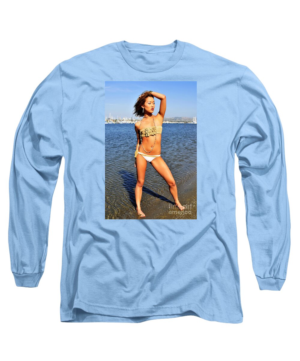 Glamour Photographs Long Sleeve T-Shirt featuring the photograph In the distance by Robert WK Clark