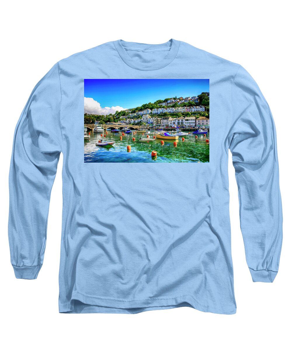Boats Long Sleeve T-Shirt featuring the photograph Looe in Cornwall UK by Chris Smith