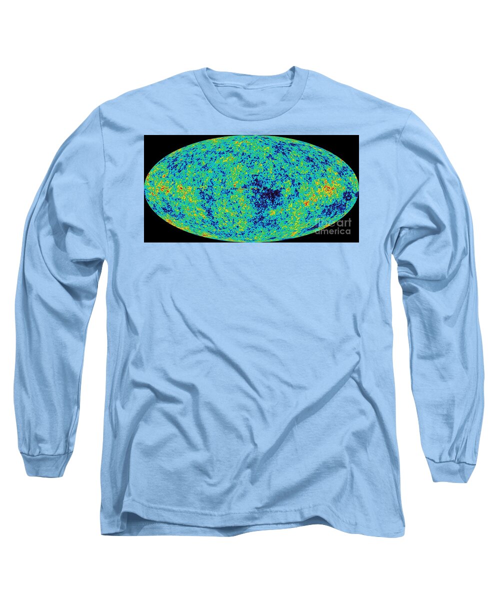Age Long Sleeve T-Shirt featuring the photograph Map Microwave Background by NASA Science Source