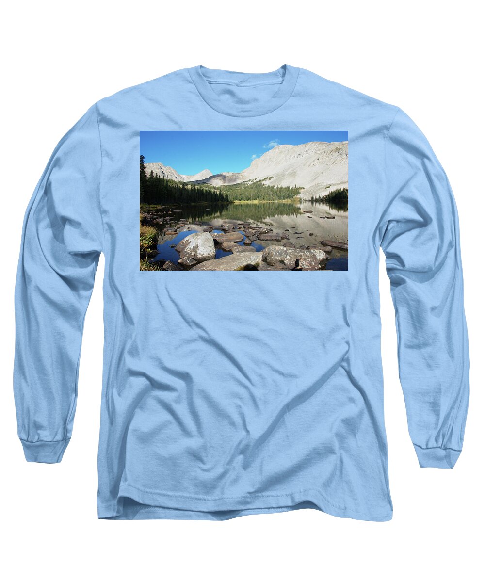 Colorado Long Sleeve T-Shirt featuring the photograph Mitchell Lake by Kristin Davidson