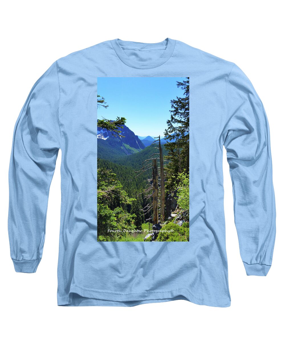 Travel Long Sleeve T-Shirt featuring the photograph Mt Rainier National Park by Diane Shirley
