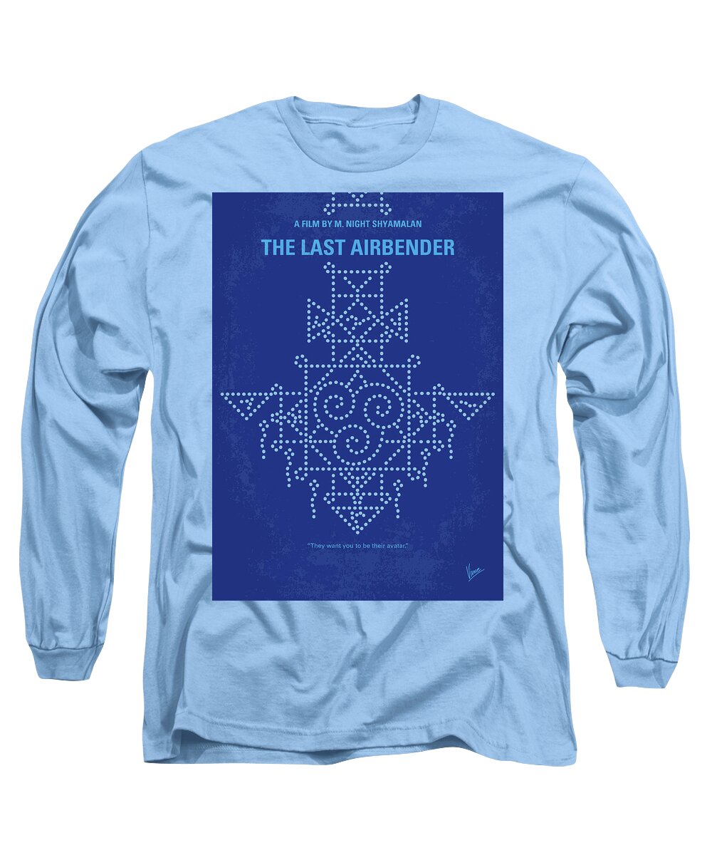 The Last Airbender Long Sleeve T-Shirt featuring the digital art No764 My The Last Airbender minimal movie poster by Chungkong Art